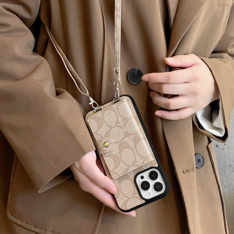 Coach iPhone Case With Wallet And  Strap White -SZK240402 - 图片 2