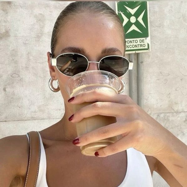 Oval-frametone METAL SUNGLASSES - 图片 6