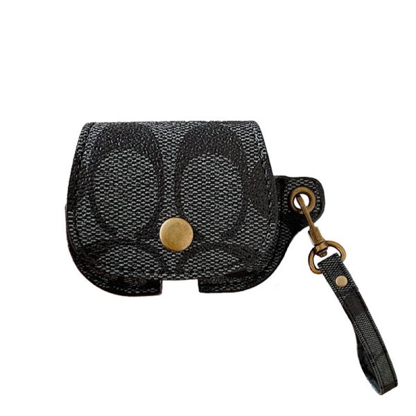Leather Coach AirPods 3rd Generation Case Black-CC231215 - 图片 34