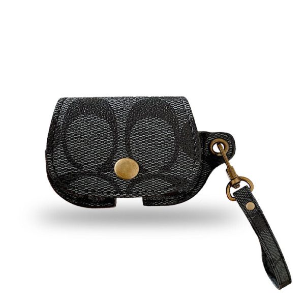Leather Coach AirPods 3rd Generation Case Black-CC231215 - 图片 9