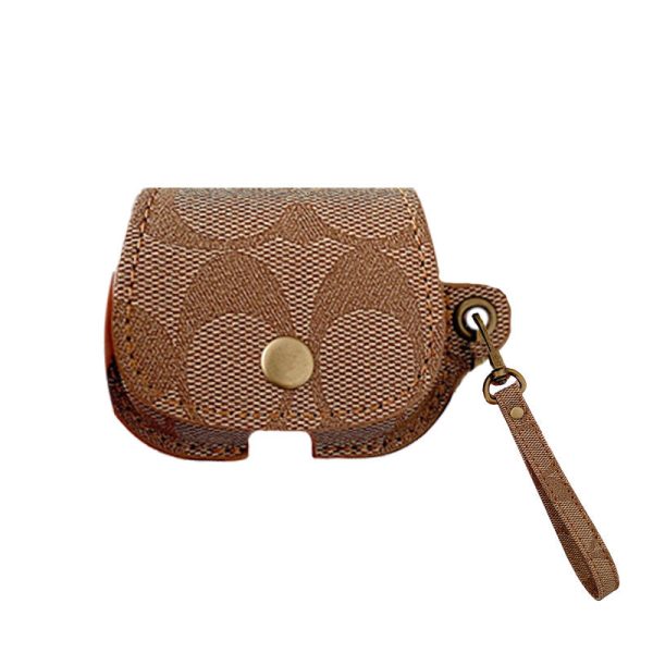 Leather Coach AirPods Case Black-CC231215 - 图片 21