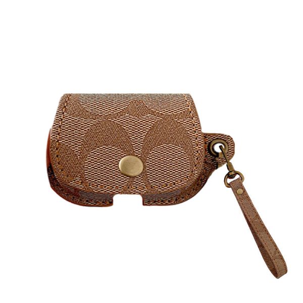 Leather Coach AirPods Case Black-CC231215 - 图片 7