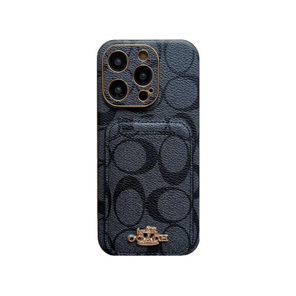 Coach iPhone Case With Card Holder Black  -KB241651 - 图片 8