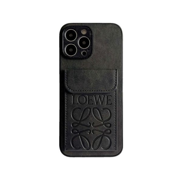 LOEWE iPhone Case With Card Holder Brown-LZP241448 - 图片 7