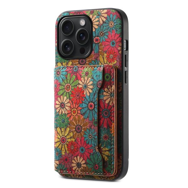 Vintage  Floral seasons Leather Wallet Case  – Boho Chic Protection for iPhone Case - 图片 7