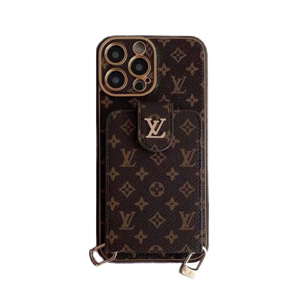 Advanced leather iPhone Case With Card Wallet And Strap - 图片 8