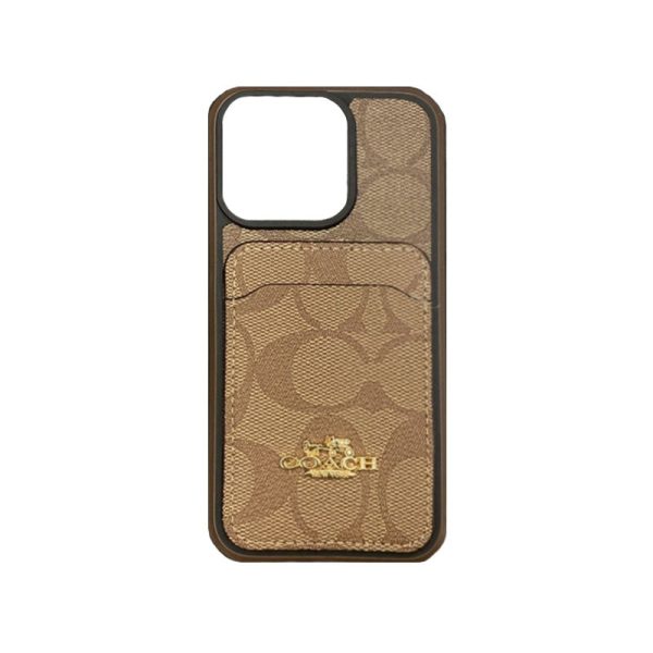 Coach iPhone Case With Card Holder Coffee -KB241416 - 图片 7
