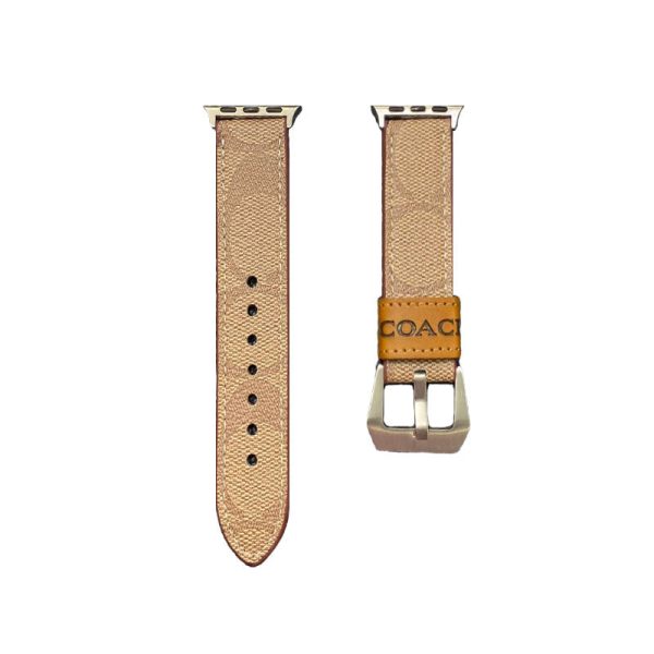 Leather Coach Apple Watch Band Black-YHK244221710 - 图片 9
