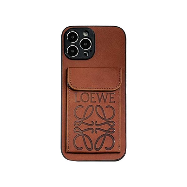 LOEWE iPhone Case With Card Holder Black-LZP241448 - 图片 8