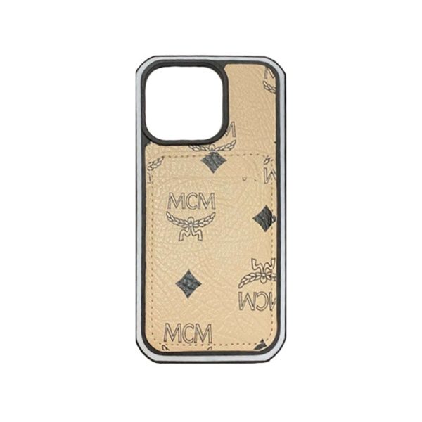 MCM iPhone Case With Card Holder  Yellow-MCK240603 - 图片 6