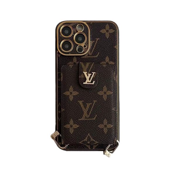 Advanced leather iPhone Case With Card Wallet And Strap - 图片 9
