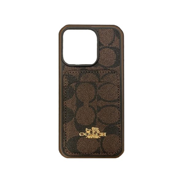 Coach iPhone Case With Card Holder Coffee -KB241416 - 图片 9