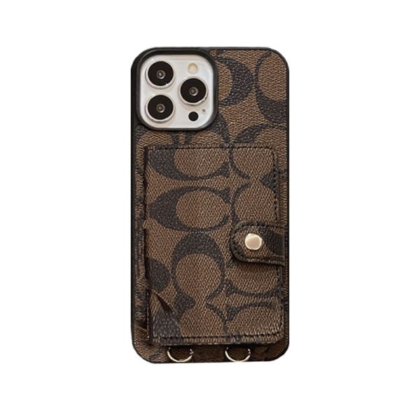 Coach iPhone Case With Wallet And  Strap Brown -SZK240402 - 图片 8
