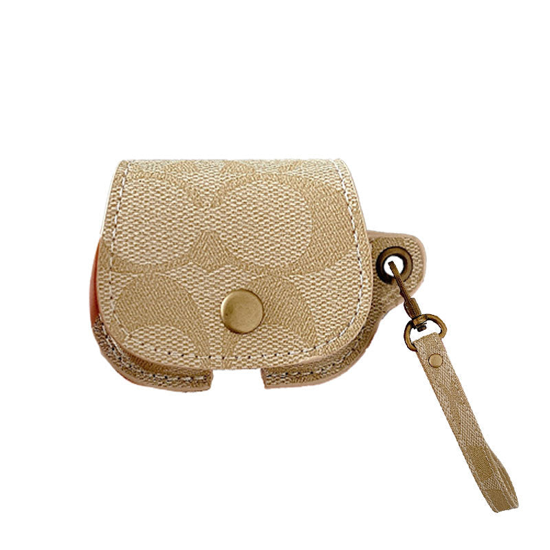 Leather Coach AirPods Case Brown-CC231215 - 图片 13