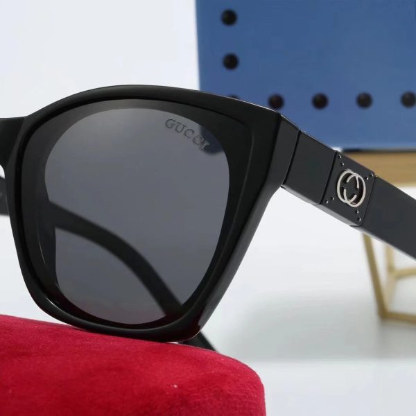 Square Round Frame Sunglasses - 图片 8