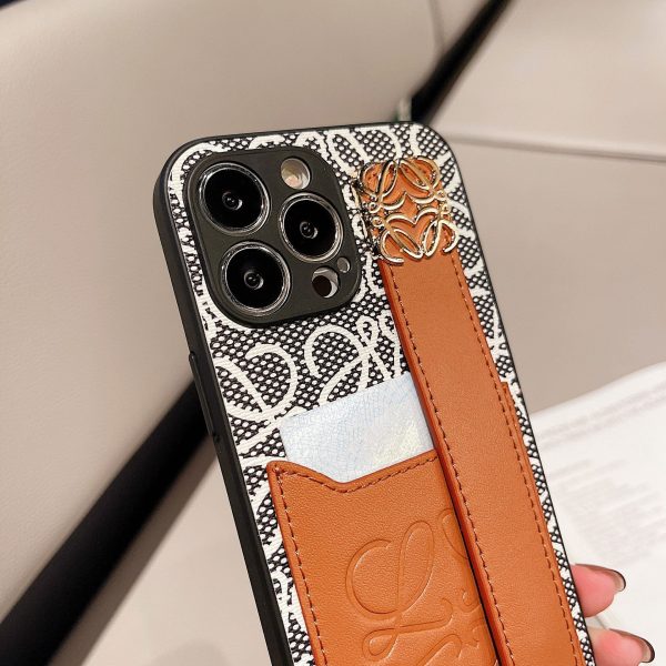 Leather  Loewe iPhone Case Black-HDK231201 - 图片 5