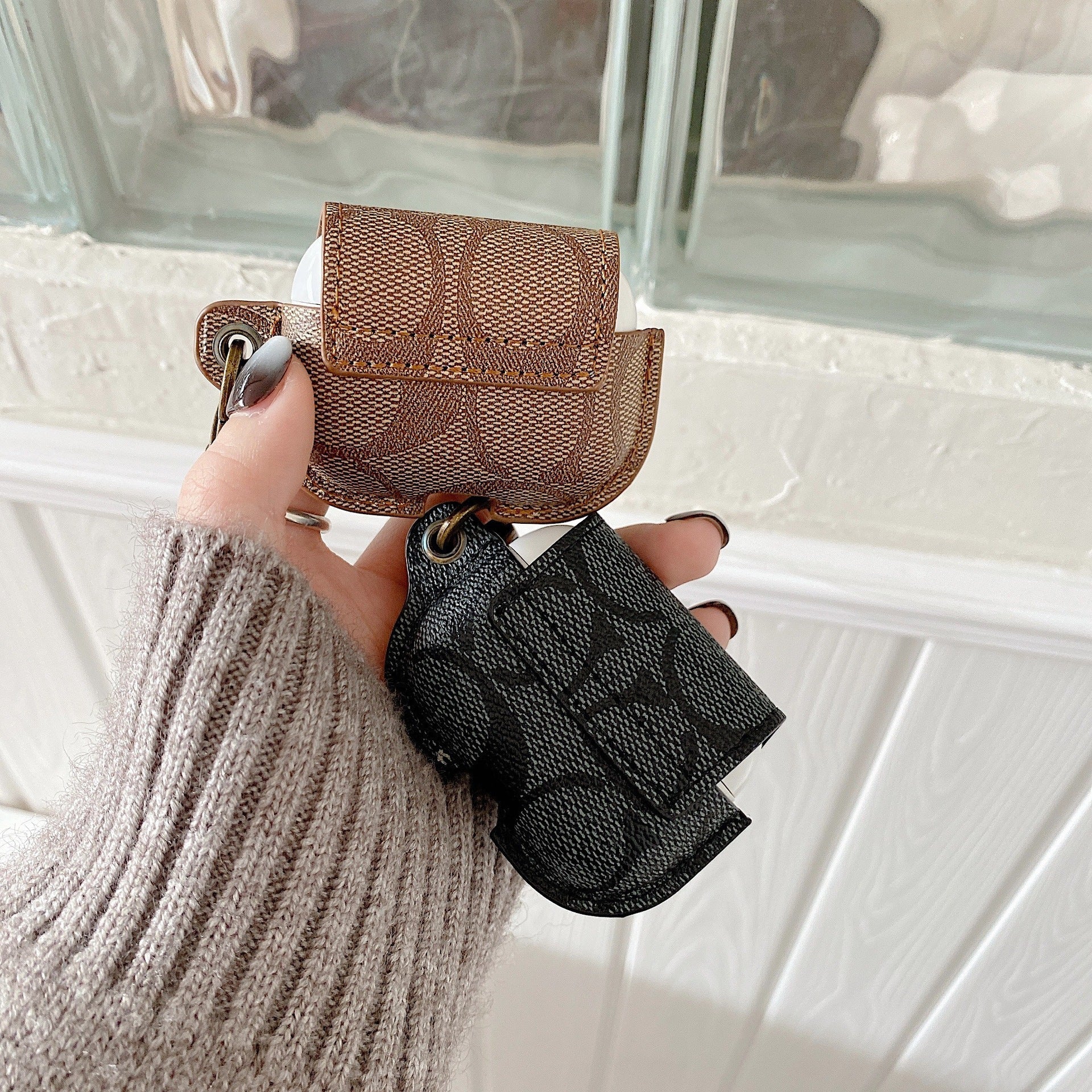 Leather Coach AirPods 3rd Generation Case Brown-CC231215 - 图片 6