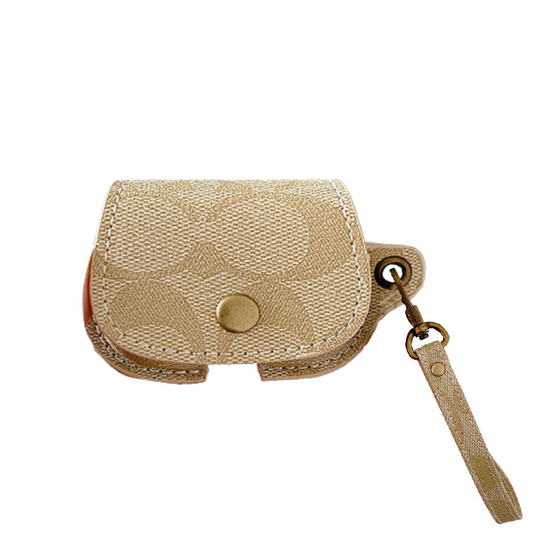 Leather Coach AirPods Case Brown-CC231215 - 图片 16