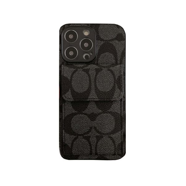 Coach iPhone Case With  Wallet Dark Brown-HP240513 - 图片 8