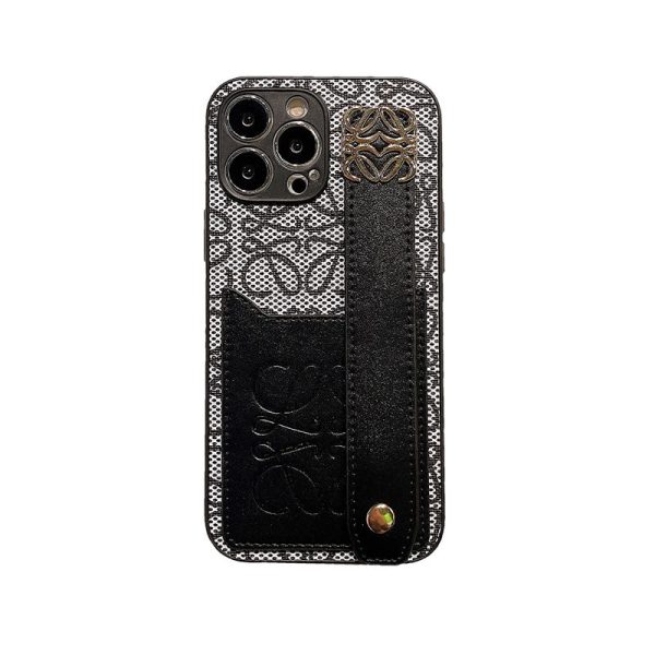 Leather  Loewe iPhone Case Black-HDK231201 - 图片 8