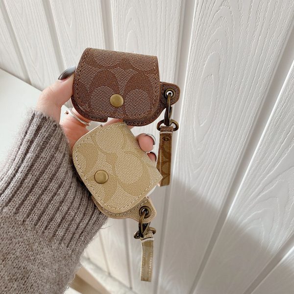 Leather Coach AirPods Pro Case White-CC231215 - 图片 3
