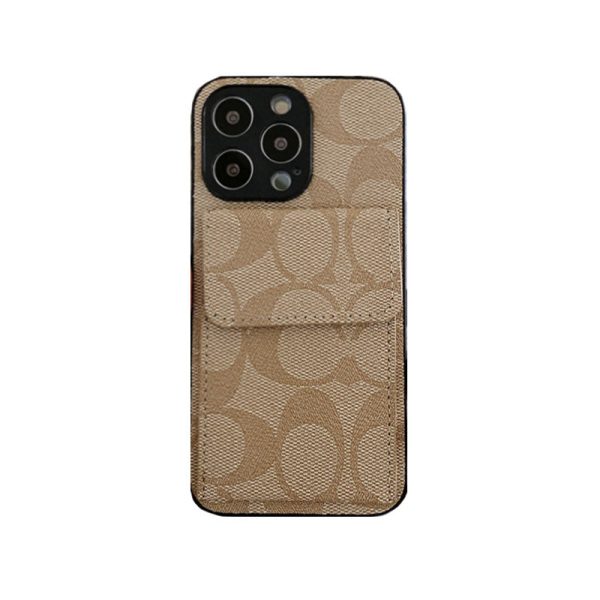 Coach iPhone Case With  Wallet Dark Brown-HP240513 - 图片 7