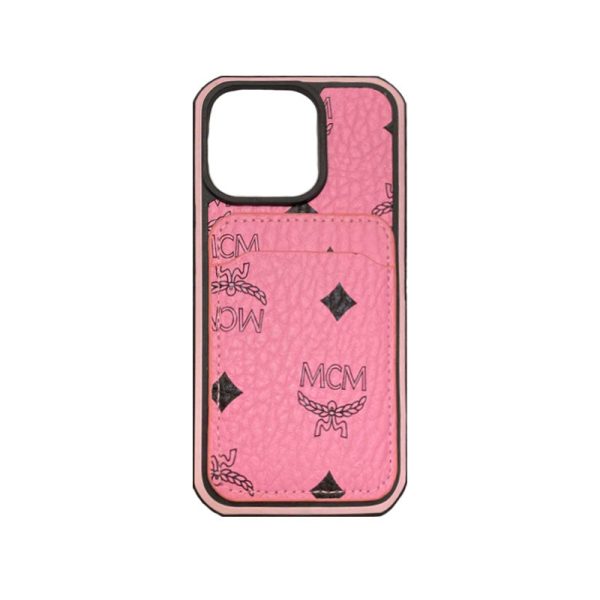 MCM iPhone Case With Card Holder  Yellow-MCK240603 - 图片 10