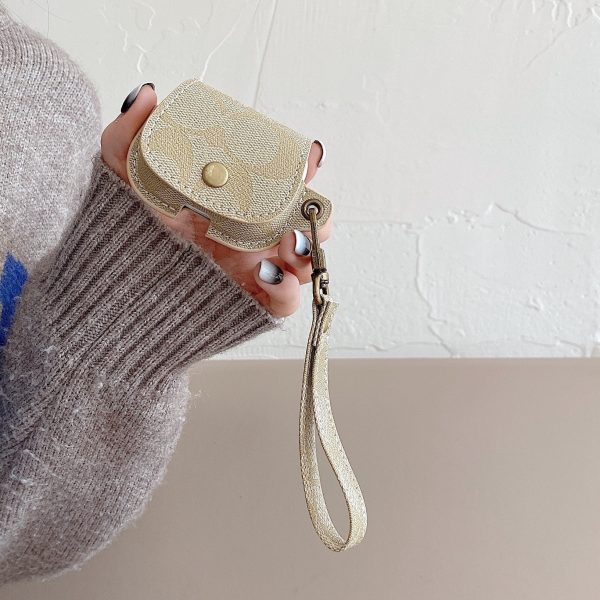Leather Coach AirPods Pro Case White-CC231215 - 图片 2