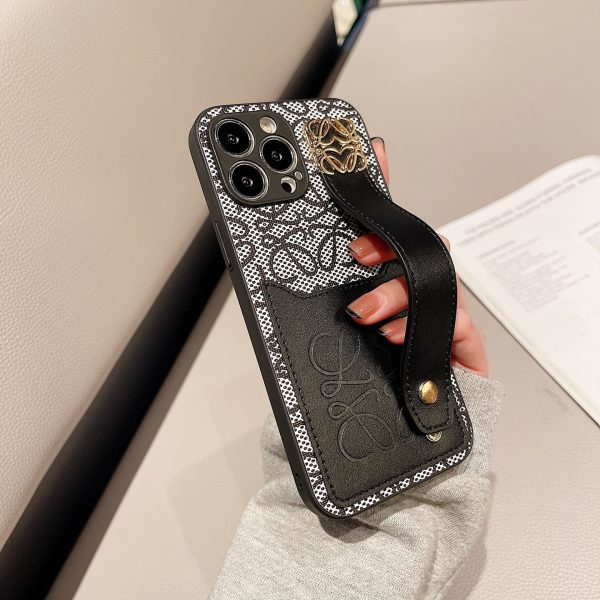 Leather  Loewe iPhone Case Black-HDK231201 - 图片 2