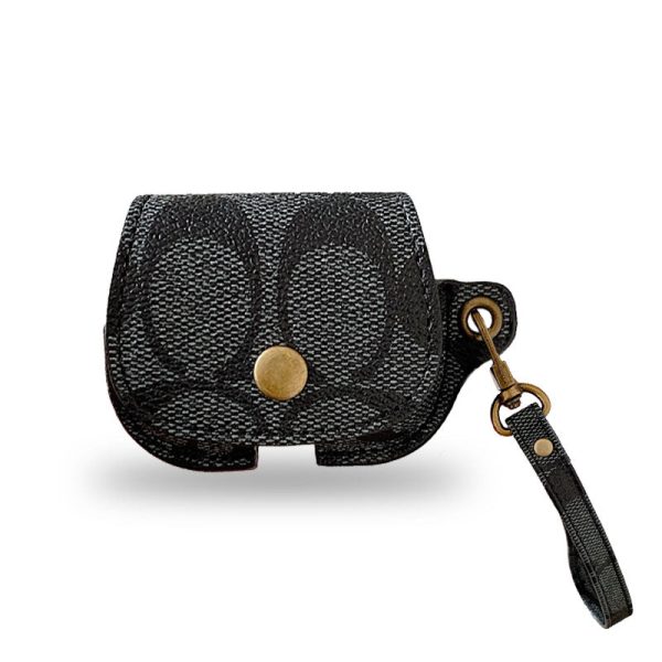 Leather Coach AirPods 3rd Generation Case Black-CC231215 - 图片 2