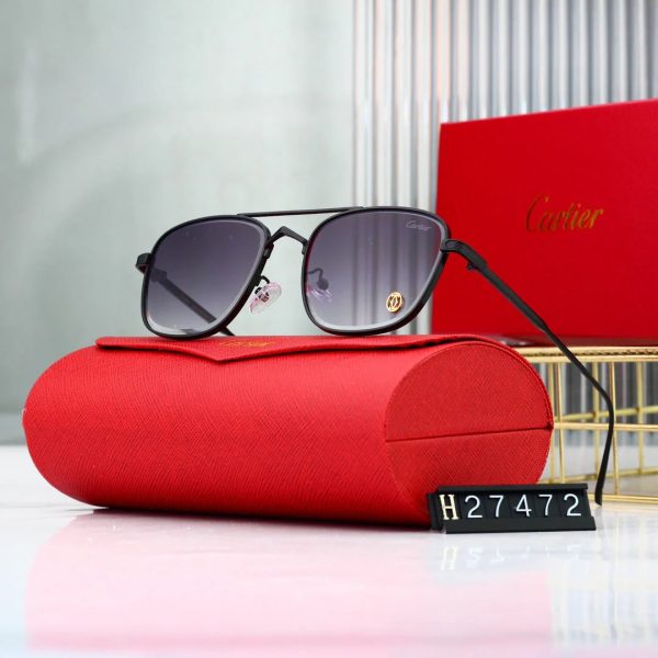 Golden Frame Sunglasses - 图片 3