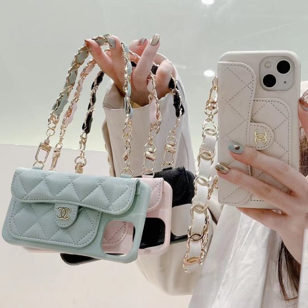 CN Pastel iPhone Cases Bag With Strap - 图片 5