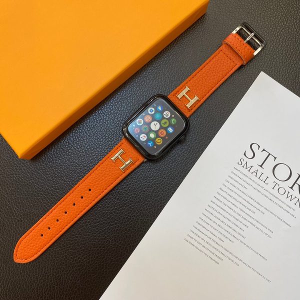 Genuine Pattern Leather Apple Watch Strap - 图片 3