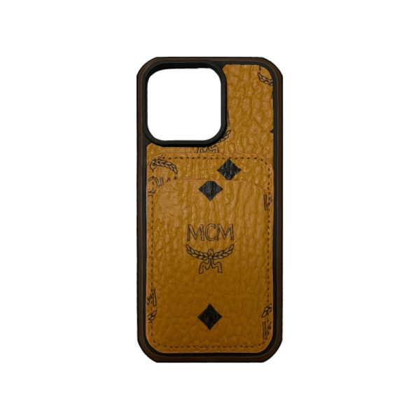 MCM iPhone Case With Card Holder  Yellow-MCK240603 - 图片 8