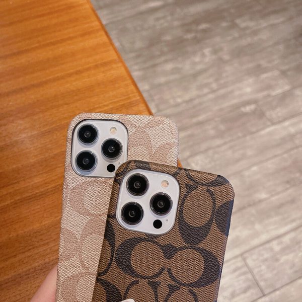 Classic Coach iPhone Case Brown -JDK241426 - 图片 3