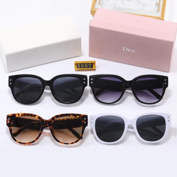 Fashionable Semi-circular Color Matching Sunglasses 3987 - 图片 13