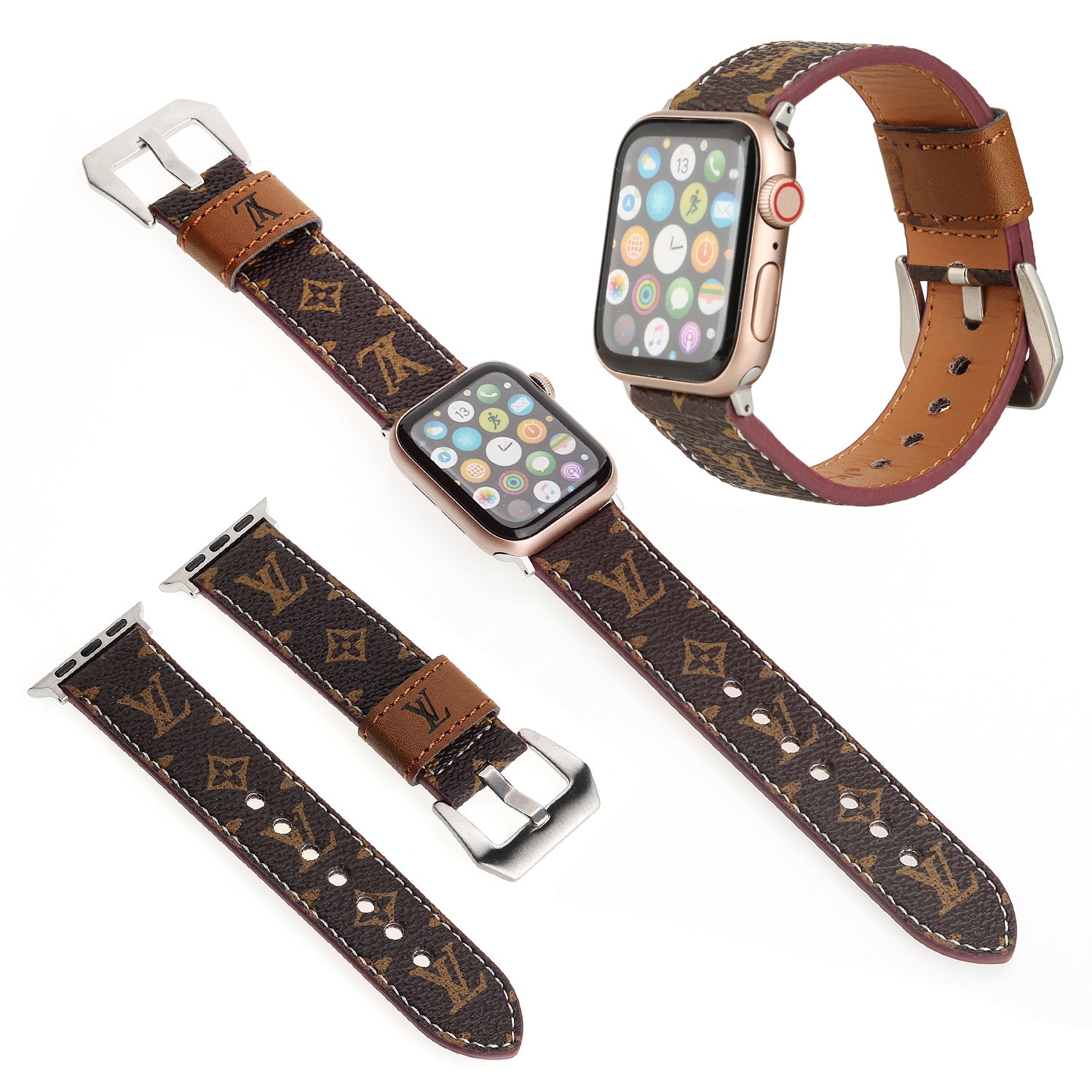 LEATHER CANVAS LUXURY APPLE WATCH BANDS - 图片 18