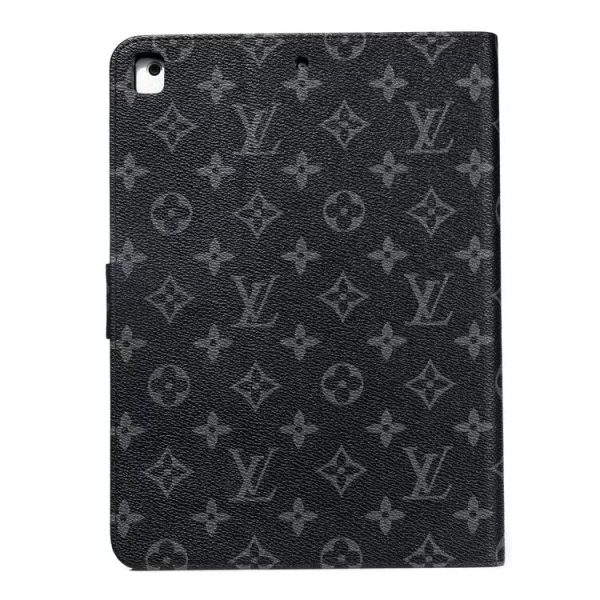 Elegant Monogram Canvas Flip Cover Apple iPad Protective Leather Case - 图片 14