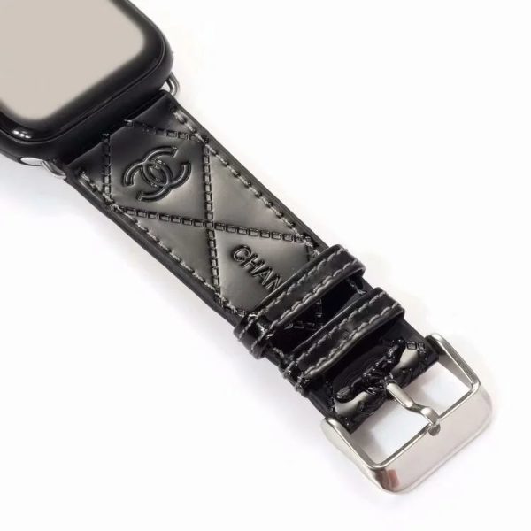 GLOSSY LEATHER APPLE WATCH BAND - 图片 4