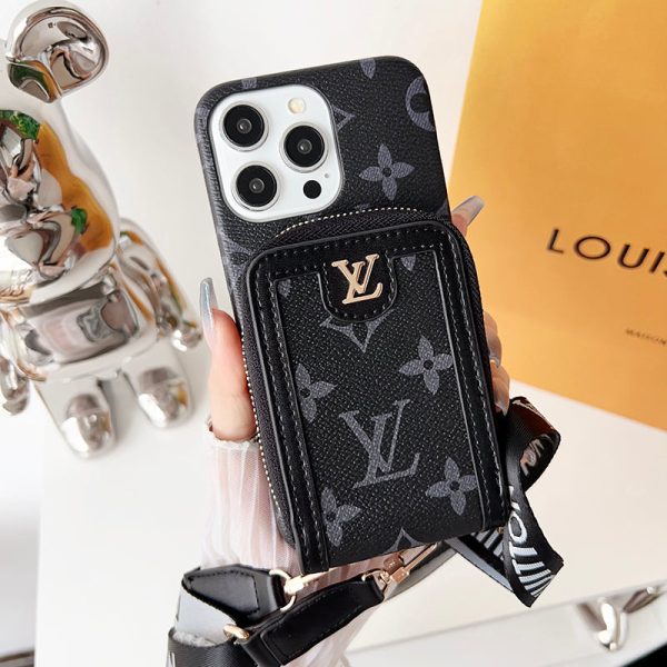 Lou GG Card Holder Chain iPhone Case - 图片 4