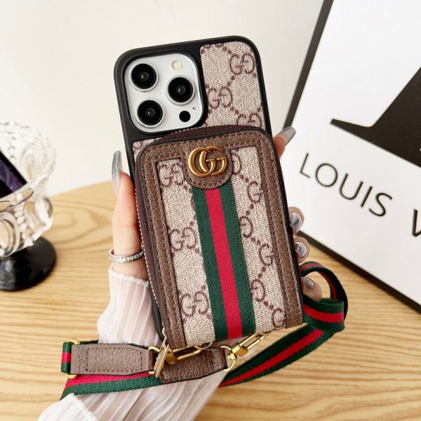 Lou GG Card Holder Chain iPhone Case - 图片 16