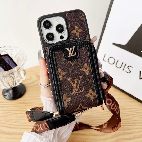 Lou GG Card Holder Chain iPhone Case - 图片 6