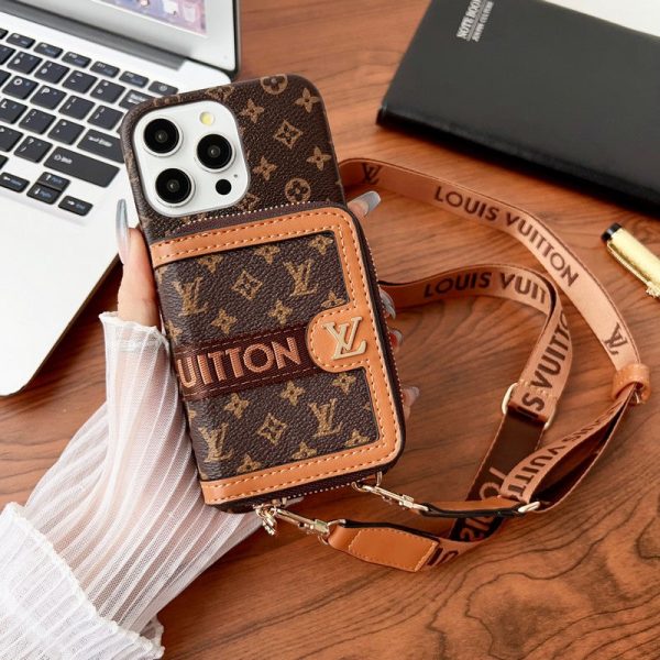 Lou GG Card Holder Chain iPhone Case - 图片 13