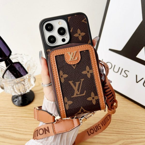 Lou GG Card Holder Chain iPhone Case - 图片 2