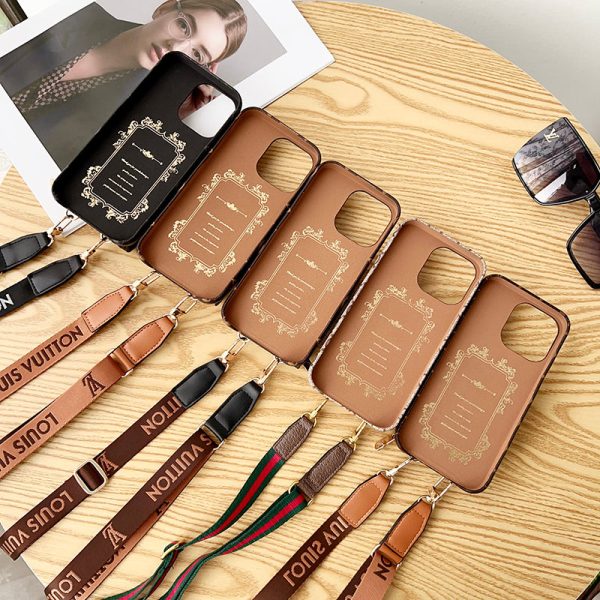 Lou GG Card Holder Chain iPhone Case - 图片 12