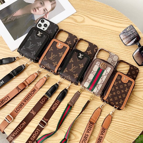 Lou GG Card Holder Chain iPhone Case - 图片 13