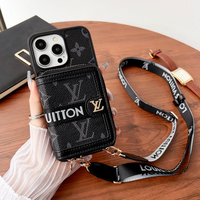 Lou GG Card Holder Chain iPhone Case - 图片 13