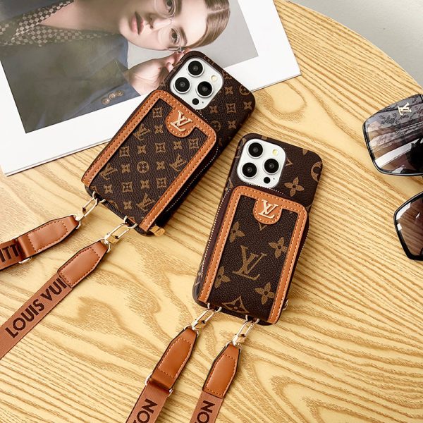 Lou GG Card Holder Chain iPhone Case - 图片 14
