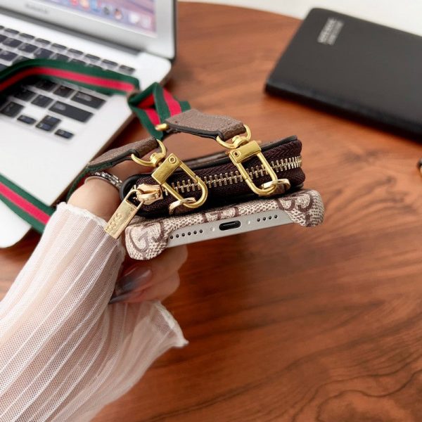 Lou GG Card Holder Chain iPhone Case - 图片 9