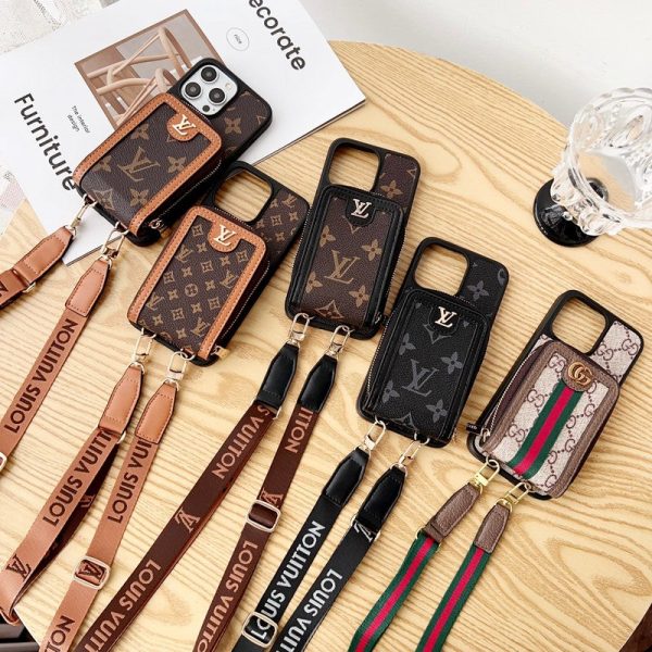 Lou GG Card Holder Chain iPhone Case - 图片 11